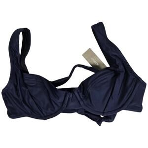 J. Crew Navy Bikini Top NWT